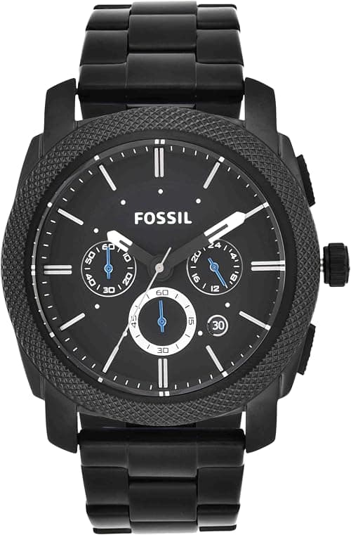 Fossil Machine Men's Watch with Stainless Steel or Leather Band, Chronograph or Analog Watch Display on Amazon - Best Deal Finder