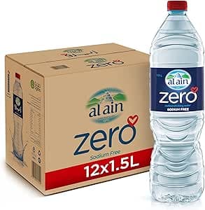 Al Ain Zero, 1.5L Sodium-Free Water, Pack of 12, pH Neutral Bottled Water on Amazon.ae - Price Tracker