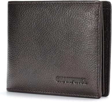 Mens Flipping ID Window Leather RFID Blocking Wallet with 2 Cash Compartments 10 card slots Large Capacity Wallet (Coffee Flipping), Coffee Flipping, Tri-fold Wallet on Amazon.ae - Price Tracker