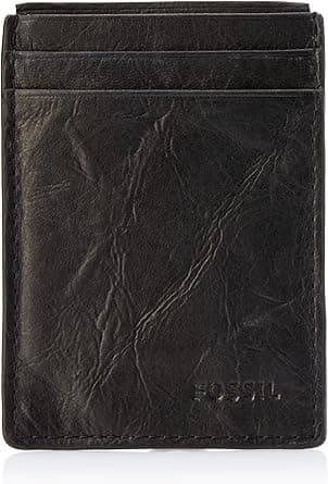 Fossil Men's Quinn Leather Magnetic Card Case Wallet on Amazon.ae - Price Tracker