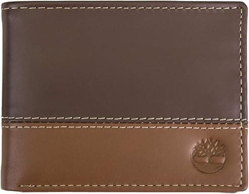 Timberland Men's Leather Passcase Wallet Trifold Wallet Hybrid on Amazon.ae - Price Tracker