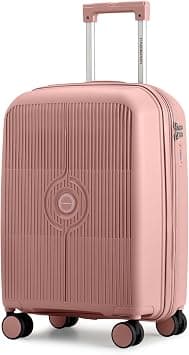 Cabinpro Unisex Expandable PP Fashion Trolley Lightweight Hard-Shell Spinner luggage with 360° Degree 4 Twin Wheel and Double Zippers CP003 (Checked Luggage 24-Inch, Rose Golden) on Amazon.ae - Price Tracker