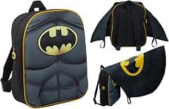 Boys Batman 3D Backpack with Foldable Cape Kids DC Comics Novelty Dress Up Rucksack Bag - Amazon.ae Price Tracker