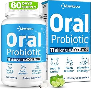 Oral Probiotics For Mouth Bad Breath Adults 11 Billion Cfu, Best Dental Teeth & Gums, Dry Mouth, Gum Restore, Fresh Breath, Chronic Halitosis Gut Health, 60 Lozenges - Amazon.ae Price Tracker