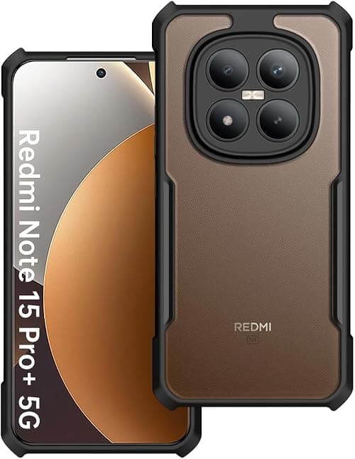 for Xiaomi Redmi Note 15 Pro+ 5G Case, Camera Lens Protection Back Cover, TPU+PC Shockproof Bumper Mobile Phone Case, Anti-Yellowing Slim Fit Protective Casing على Amazon.ae - متتبع الأسعار