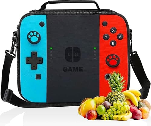Portable Lunch Box for Boys Girls, Reusable Lunch Bags, Game Lunch Bag for School Work, Office, Travel, Picnic, Hiking, Beach, Waterproof Leakproof Fits Most Bento Boxes على Amazon.ae - متتبع الأسعار