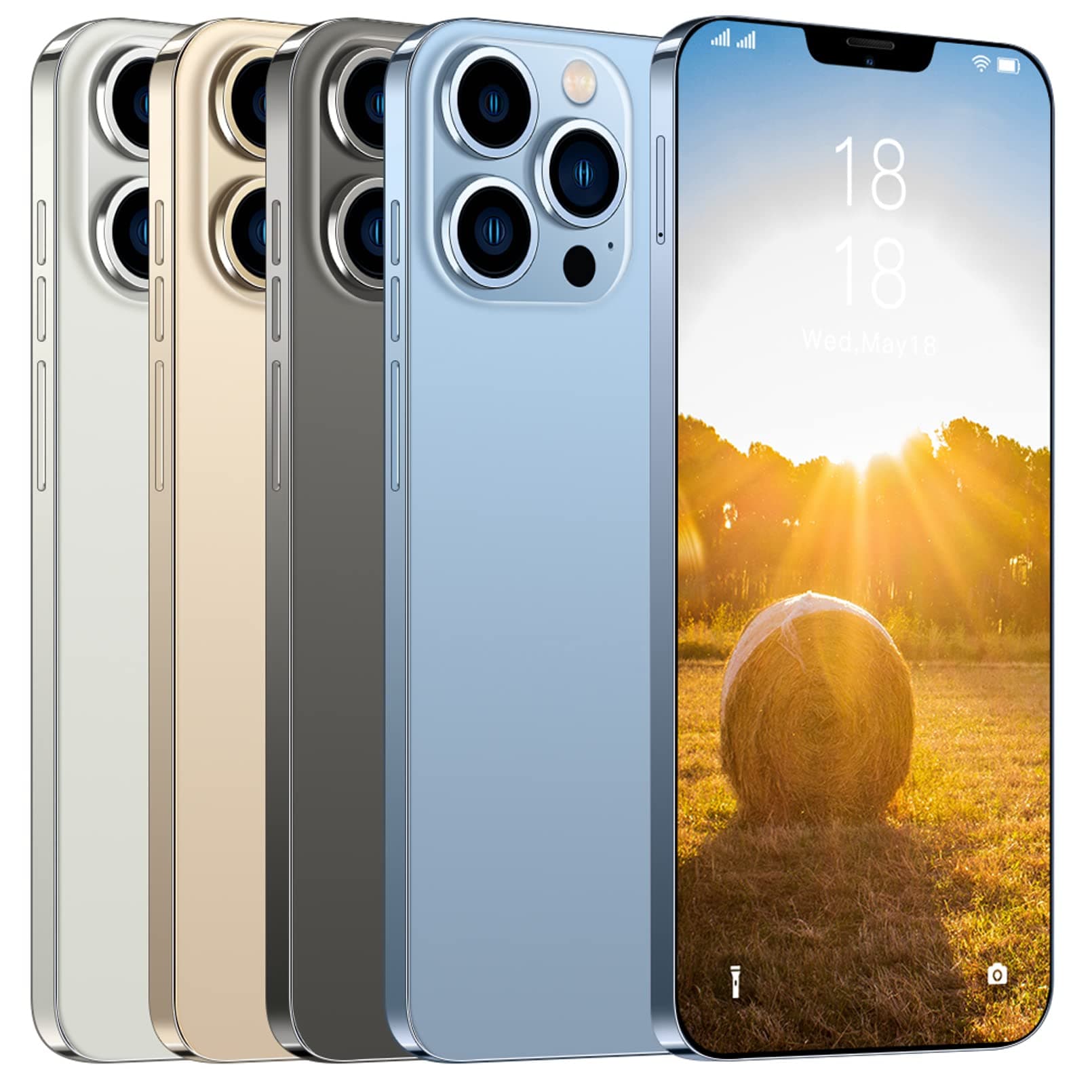 FENGZI I13proMax Dual SIM/GPS/Face ID 6.7" AMOLED 120Hz 4GB/64GB 5G Android 11.0 Gold Mobile Phone on Amazon.ae - Price Tracker