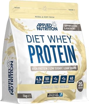 Applied Nutrition Diet Whey - High Protein Powder Supplement, Low Carb & Sugar, for Weight Management with CLA, L Carnitine, Green Tea (1 Kg, Vanilla Ice Cream) on Amazon.ae - Price Tracker
