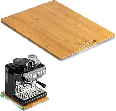 ANBOXIT Bamboo Appliance Slider, Sliding Tray for Coffee Maker, Kitchen Countertop Appliance Rolling Tray, Coffee Pot Slider Tray with Rubber Wheels, Deep - Large (16"D x 12"W) - Amazon.ae Price Tracker