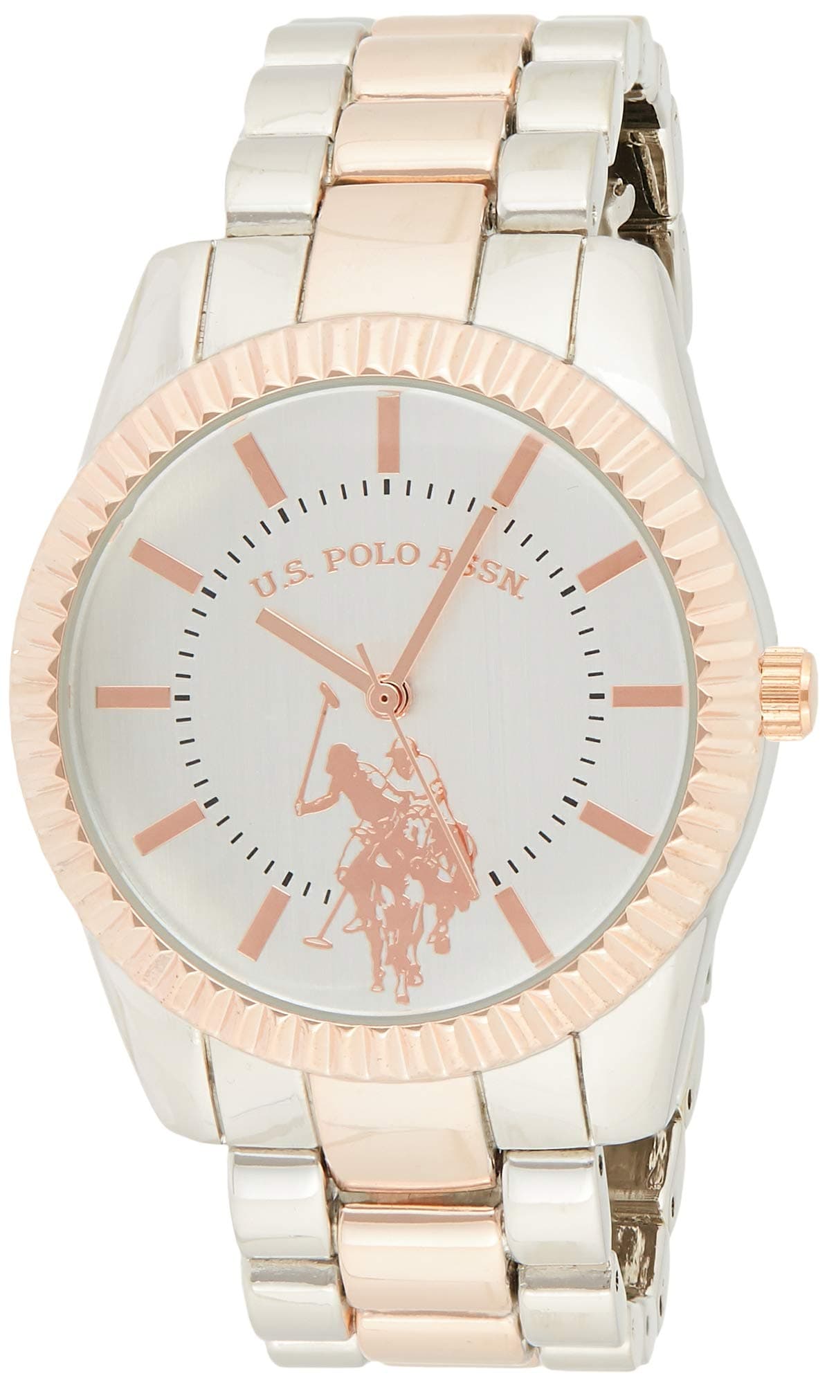 U.S. POLO ASSN. Women's Quartz Watch, Analog Display and Gold Plated Strap USC40263 on Amazon.ae - Price Tracker
