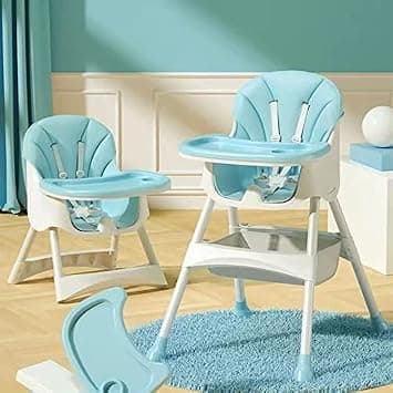 Honelevo Baby Dining Chair Baby Feeding Chair Portable High Chair ，Adjustable Height Foldable Toddler Seat ，safty highchair with Meal Tray,all for your baby (Blue) - Amazon.ae Price Tracker