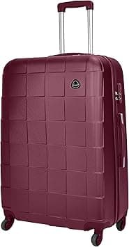 Senator Lightweight Luggage Checked Bag- Durable Hard-Shell Luggage 28 Inches Suit Case for Travel A207 | Large Hard sided Luggage with Spinner Wheels 4 (Checked Luggage 28-Inch, Burgundy) on Amazon.ae - Price Tracker