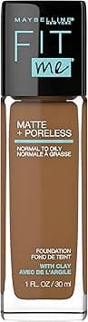 Maybelline New York Fit Me Matte Plus Pore Less Foundation, Truffle, 1 Fluid Ounce on Amazon.ae - Price Tracker