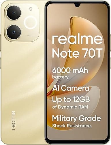 Realme Note 70T Dual-SIm 128GB ROM + 4GB RAM (GSM Only | No CDMA) Factory Unlocked 4G/LTE Smartphone (Gold) - International Version on Amazon.ae - Price Tracker