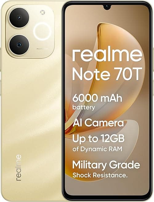 Realme Note 70T Dual-SIm 128GB ROM + 4GB RAM (GSM Only | No CDMA) Factory Unlocked 4G/LTE Smartphone (Gold) - International Version on Amazon.ae - Price Tracker
