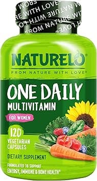 NATURELO One Daily Multivitamin for Women - Energy Support - Whole Food Supplement to Nourish Hair, Skin, Nails - Non-GMO - No Soy - Gluten Free - 120 Capsules - 4 Month Supply on Amazon.ae - Price Tracker
