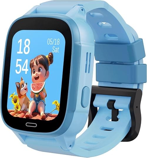 G-Tab WK1 SE 4G GPS Kids Smartwatch 4G SIM Real-Time GPS Tracker Calling, SOS Safety Watch, 1.83 INCH IP67 Waterproof, Up to 4 Days Battery Life Parental Control Smartwatch for Kids (Blue) on Amazon.ae - Price Tracker