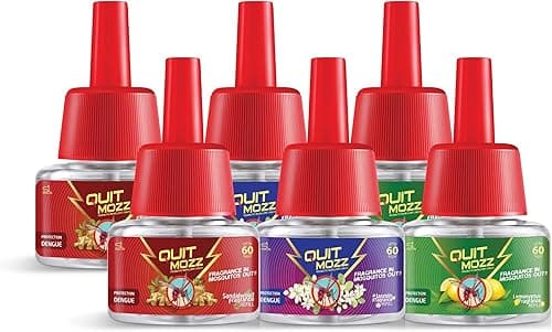Liquid Vaporizer - Mosquito Repellent Refill - Lemon, Sandalwood and Jasmine Fragrance - 45ml Saver Pack of 6 - Lasts Up to 60 Nights - Fits All Machines, Insect Killer, Safe for Kids, Pets on Amazon.ae - Price Tracker