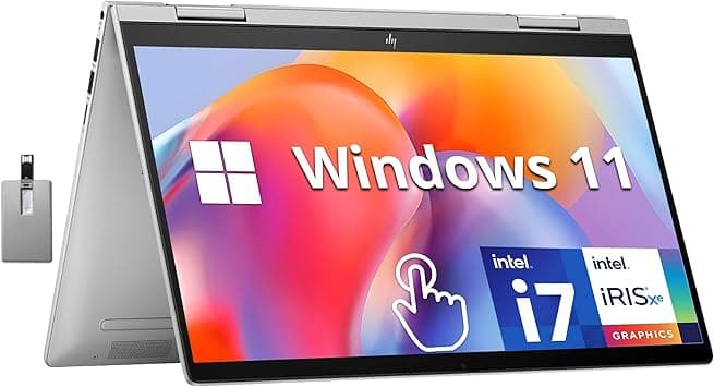 HP Envy x360 2-in-1 14" FHD Touchscreen Laptop, Intel Core i7-1355U, 16GB RAM, 1TB SSD, Backlit KB, 5MP Camera, Fingerprint Reader, Intel Iris Xe Graphics, Wi-Fi 6E, Win 11, Silver, 32GB USB Card - Amazon.ae Price Tracker