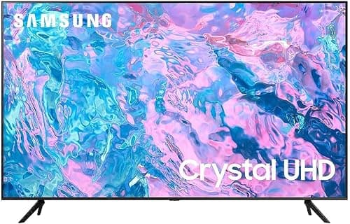 Samsung (Renewed) 43 inch 4k uhd smart led tv with built-in receiver and remote control, black - ua43cu7000uxeg, Bluetooth, Wi-Fi, USB, Ethernet, HDMI on Amazon.ae - Price Tracker