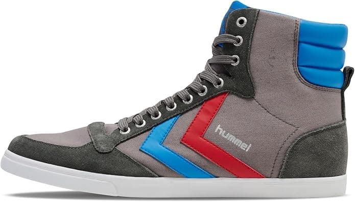 Hummel Men's Slimmer Stadil High Hi-Top Trainers, Black White على Amazon.ae - متتبع الأسعار