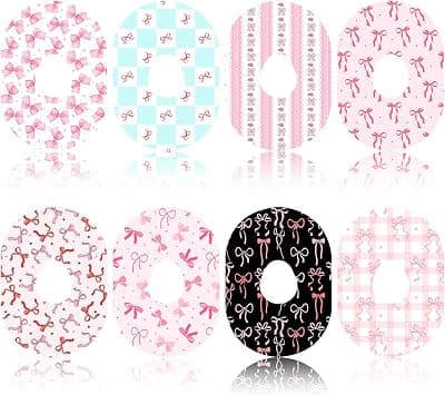 40 Pack Breathable Sensor Covers Compatible with Dexcom G7 ，Adhesive Patches for Dexcom G7，CGM Patches Coquette Pink Bow Adhesive Tape Stickers, Waterproof Flexible Pre-Cut, Long Lasting - Amazon.ae Price Tracker