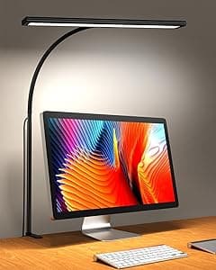 Desk Lamp, Dimmable 160 LED Desk Light for Home Office [Updated Flexible Gooseneck & Metal Rod & I-Clamp] Book Light Clip on Table for Reading, Workbench, Drafting, Nail Tech, Sewing, Puzzle - Amazon.ae Price Tracker