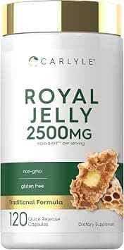 Carlyle Royal Jelly Capsule | 2500mg | 120 Count | Non-GMO and Gluten Free Formula | Traditional Supplement on Amazon.ae - Price Tracker