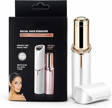 Boulton Facial Hair Remover for Women – Painless Precision Face Shavers for Upper Lip Chin & Peach Fuzz – Painless Lady Shaver Portable & Gentle on Sensitive Skin - Face Hair Remover (White) on Amazon.ae - Price Tracker