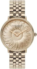 Olivia Burton Womens Sunflower Quartz Basic, Rose Gold, One Size - Best Deal Finder