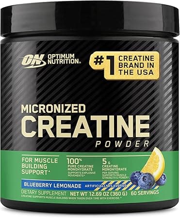 Optimum Nutrition Creatine Powder | Pure Creatine Monohydrate for Muscle Strength, Energy & Endurance | Blueberry Lemonade Flavor – 360g | 60 Servings on Amazon.ae - Price Tracker