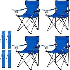 MOMENT Portable Folding Beach Chair Multi-Purpose Camping Chair for Adult, Lightweight Patio Lawn Quad Chair for Outdoor Travel Picnic Hiking Supports110kgs Load With Carry Bag [Random Color] (4PCS) - Amazon.ae Price Tracker