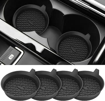 Generic Car Coasters for Cup Holder, 4 Pack Universal Vehicle Coasters, Waterproof Non-Slip Sift-Proof Spill Automotive Cup Holders, Holder Car Interior Accessories Car Cup Holder Insert على Amazon.ae - متتبع الأسعار