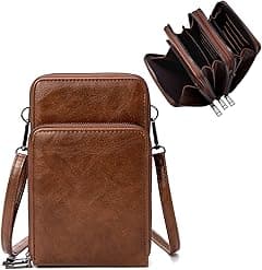 myfriday Small Crossbody Cell Phone Purse for Women, Mini Messenger Shoulder Handbag Wallet with Credit Card Slots - Amazon.ae Price Tracker