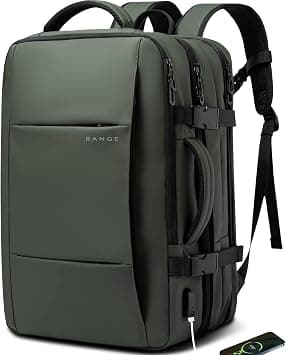 BANGE Travel Backpack,Flight Approved Carry On Backpack for International Travel Bag, Water Resistant Durable 17-inch Laptop Backpacks,Large Daypack Business Weekender Luggage Backpack for Men Women… على Amazon.ae - متتبع الأسعار