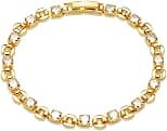 MEVECCO Bracelet for Women 14K Gold Plated Dainty Chain Simple Jewelry Cute Handmade Minimalist for Her - Best Deal Finder
