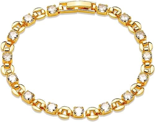 MEVECCO Bracelet for Women 14K Gold Plated Dainty Chain Simple Jewelry Cute Handmade Minimalist for Her on Amazon - Best Deal Finder