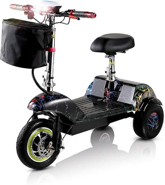 Mytoys Electric Scooter 350W Brushless Motor Max Speed 35Km/H Drive, Three Gear 12Inch Tire in Front, Rear Flashing Turn Signals, Folding Commuting Scooter 36V 12Ah Lead Acid Battery on Amazon.ae - Price Tracker