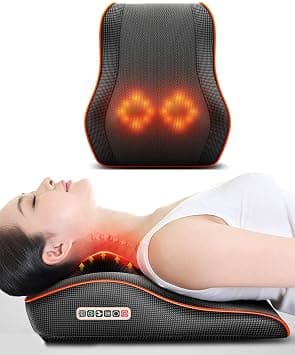 Toshionics Shiatsu Back & Neck Massager Cervical Spine Pillow Massager Neck Massager Pillow Neck Waist Shoulder Lumbar Back Body For Muscle Pain Relief, Chairs and Cars Cushion on Amazon.ae - Price Tracker