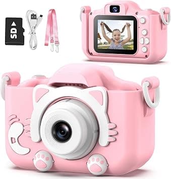 Goopow Kids Camera Toys for 3-8 Year Old Girls Boys,Children Digital Video Camcorder Camera with Cartoon Soft Silicone Cover, Best Chritmas Birthday Festival Gift for Kids - على Amazon.ae - متتبع الأسعار