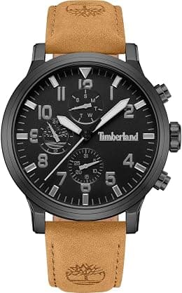 Timberland Men's Analogue Quartz Watch with Leather Strap TDWGF0040701 - Best Deal Finder