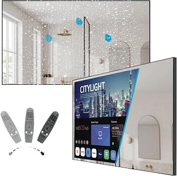 43 Inch Smart Bathroom Mirror TV, 4K UHD Waterproof Mirror Television with webOS, ATSC Digital TV Tuner, Wi-Fi, Bluetooth & Built-in Alexa, Luxury TV for Bathroom, Hotel, Spa & Villa على Amazon.ae - متتبع الأسعار