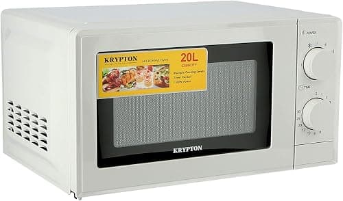 Krypton 700W Microwave Oven, 20L with 5 Power Levels and 30 Minute Timer, 20 Liter Capacity on Amazon - Best Deal Finder