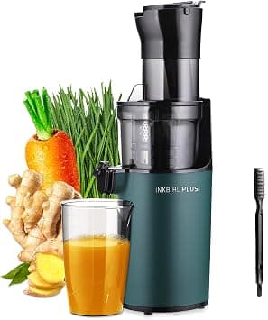 INKBIRDPLUS Masticating Juicer, 200W Slow Cold Press Squeezer Machine with Wide Chute, BPA-Free, Max Nutrient Juicers, High Juice Yield Extractor for Leafy Greens, Celery, Carrot, Fruits & Vegetables على Amazon.ae - متتبع الأسعار