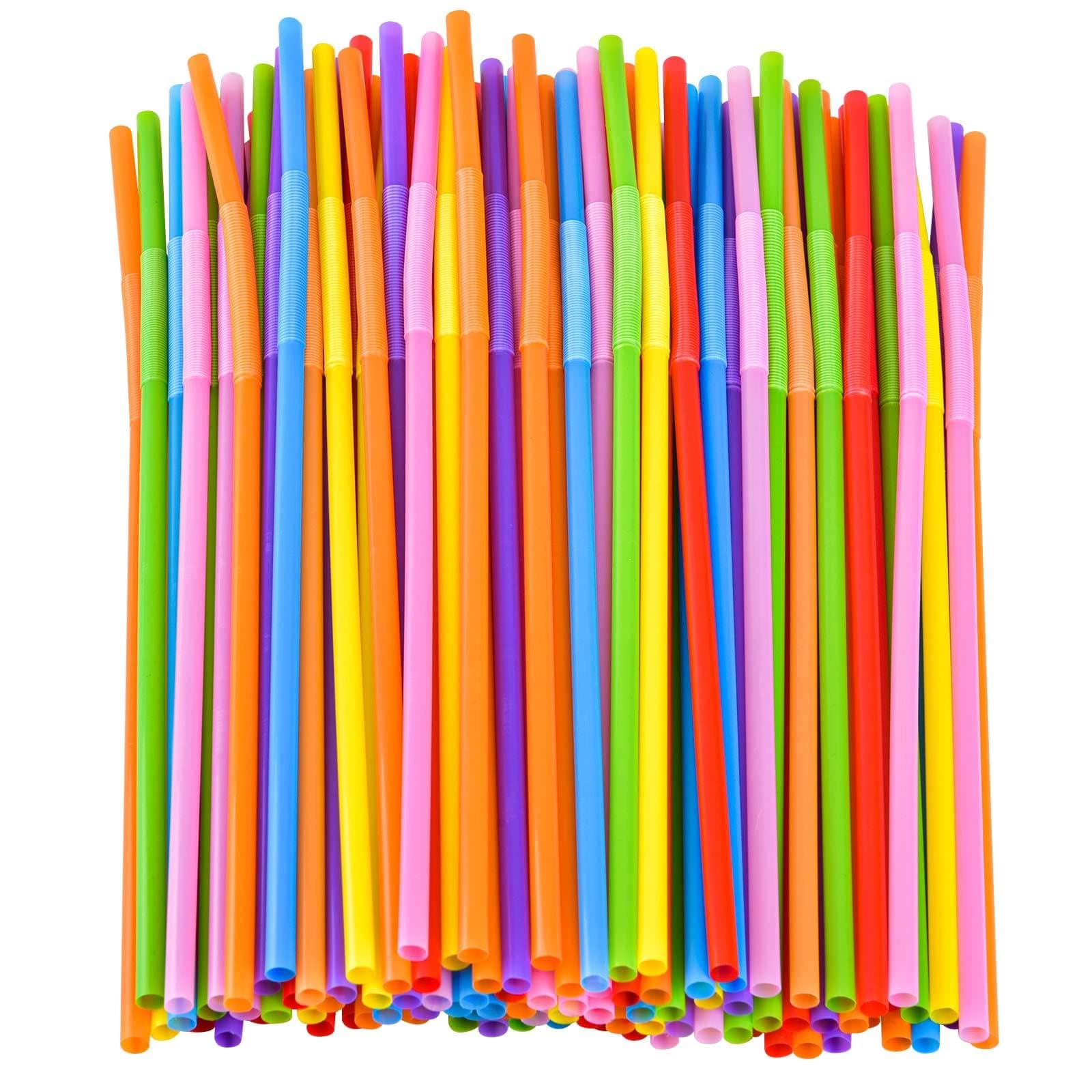 MOMENT Colorful [100Pcs] Lot Plastic Flexible Bendable Straw Drinking Straws Valentine'S Day Wedding Birthday Party Decoration Gift, One Size [ Multi Colors] on Amazon.ae - Price Tracker
