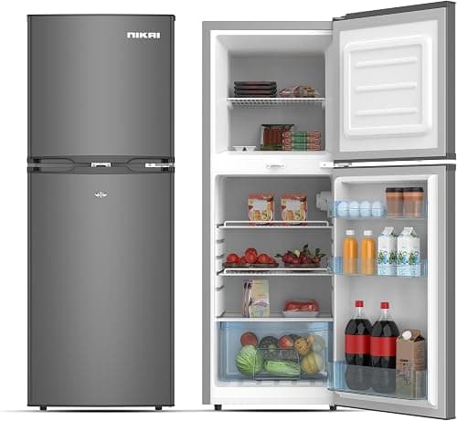 Nikai 190L Gross/138L Net, Double Door Refrigerator with Vegetable Crisper & Adjustable Glass Shelves, Defrosting & Temperature Control, Ideal for Kitchen, Bedroom, Office & Hotels - NRF190DN4S Silver on Amazon - Best Deal Finder