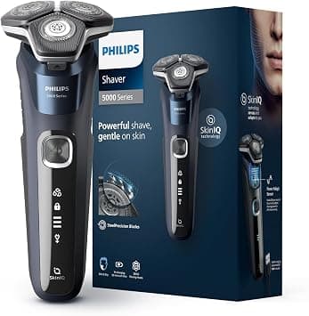 Philips Electric Shaver for men | Wet & Dry | Steel Precision blades | SkinIQ Technology | Power Adapt sensor | 360 D Flexing heads | Integrated pop up trimmer |Delivers a powerful shave, cuts more on Amazon.ae - Price Tracker