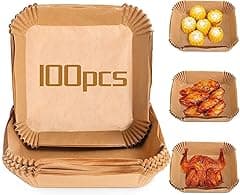 Cuisine Art 100Pcs Air Fryer Disposable Paper Liner, Liners Square, Baking Paper for Water-proof,Parchment Paper for Baking Roasting Microwave,16cm,Square - Amazon.ae Price Tracker