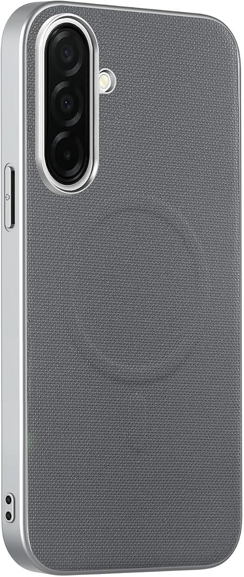 Magnetic Phone Case Compatible with Samsung Galaxy A17 / M17 / F17 【Supports Wireless Charging,PC + TPU + PU Hybrid Protective Cover Shockproof Design】Gray على Amazon.ae - متتبع الأسعار