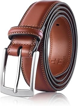 MILORDE Men's Genuine Leather Dress Belt, Handmade, 100% Cow Leather, Fashion & Classic Designs for Work Business and Casual - Best Deal Finder